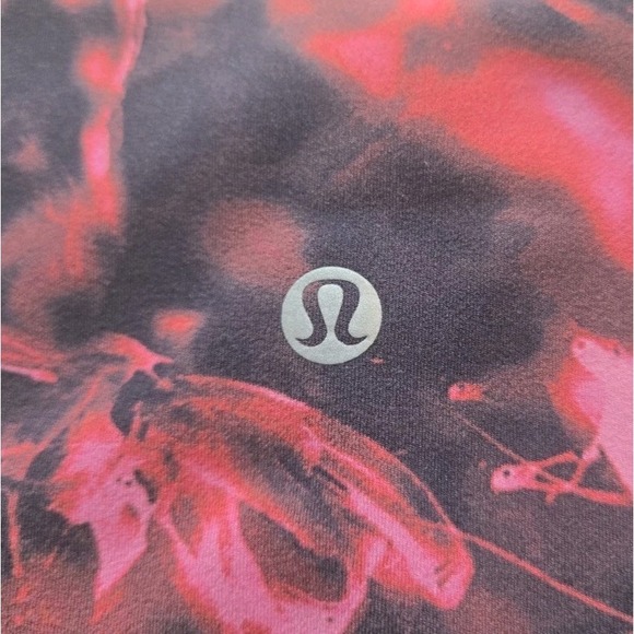Lululemon Align HR Pant 28" Intensity Pink Blossom Multi Sz 6 Black High Rise 24 - Picture 8 of 8